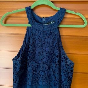 Navy Gown, Medium